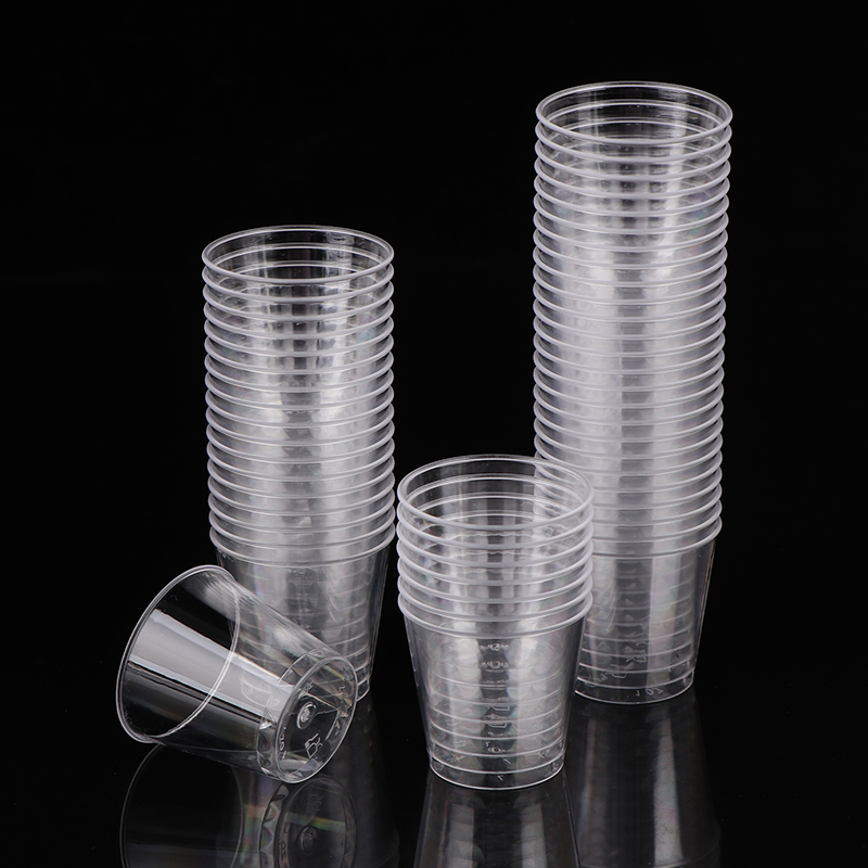 Plastic Cup 50Pcs - 50Pcs/set Disposable Cups 30ML Mini Clear