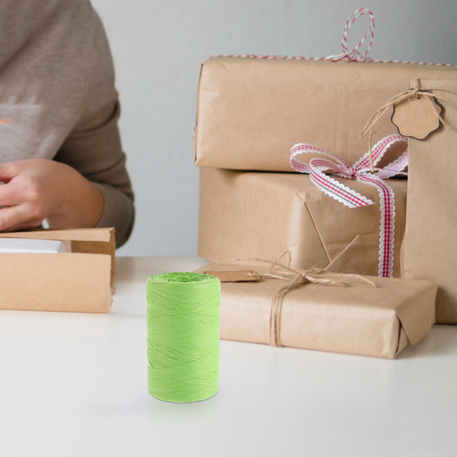 Colored Raffia Paper String Fl - Papercraft Supply Ribbon recension och pris