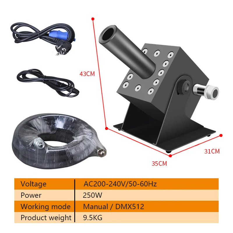 Stage LED CO2 Jet Column Fog S - Confetti Cannon Tube recension och pris