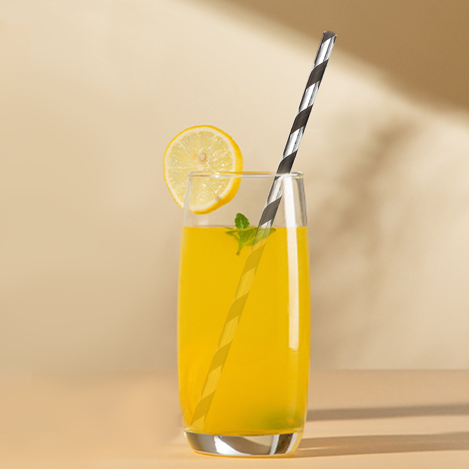 25 Pcs Colorful Disposable Pap - Paper Straw Color recension och pris