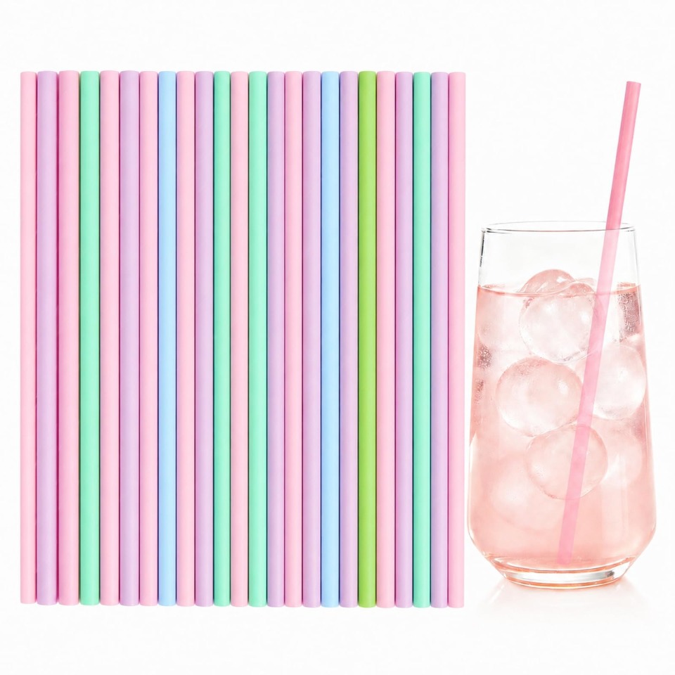 25/50/100PCS Disposable Paper  - Paper Straw Color recension och pris