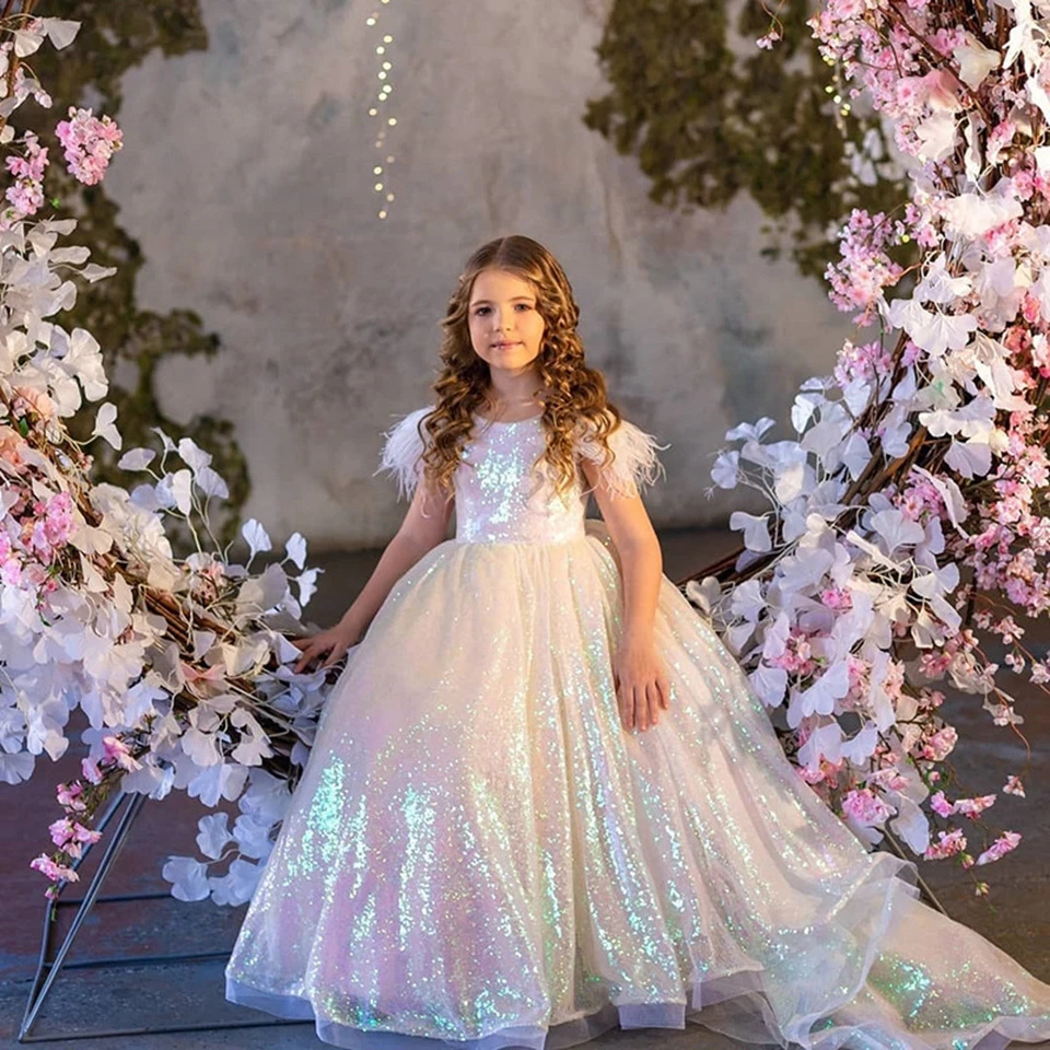 Customized Glitter Flower Girl - Birthday Sash Glitter recension och pris