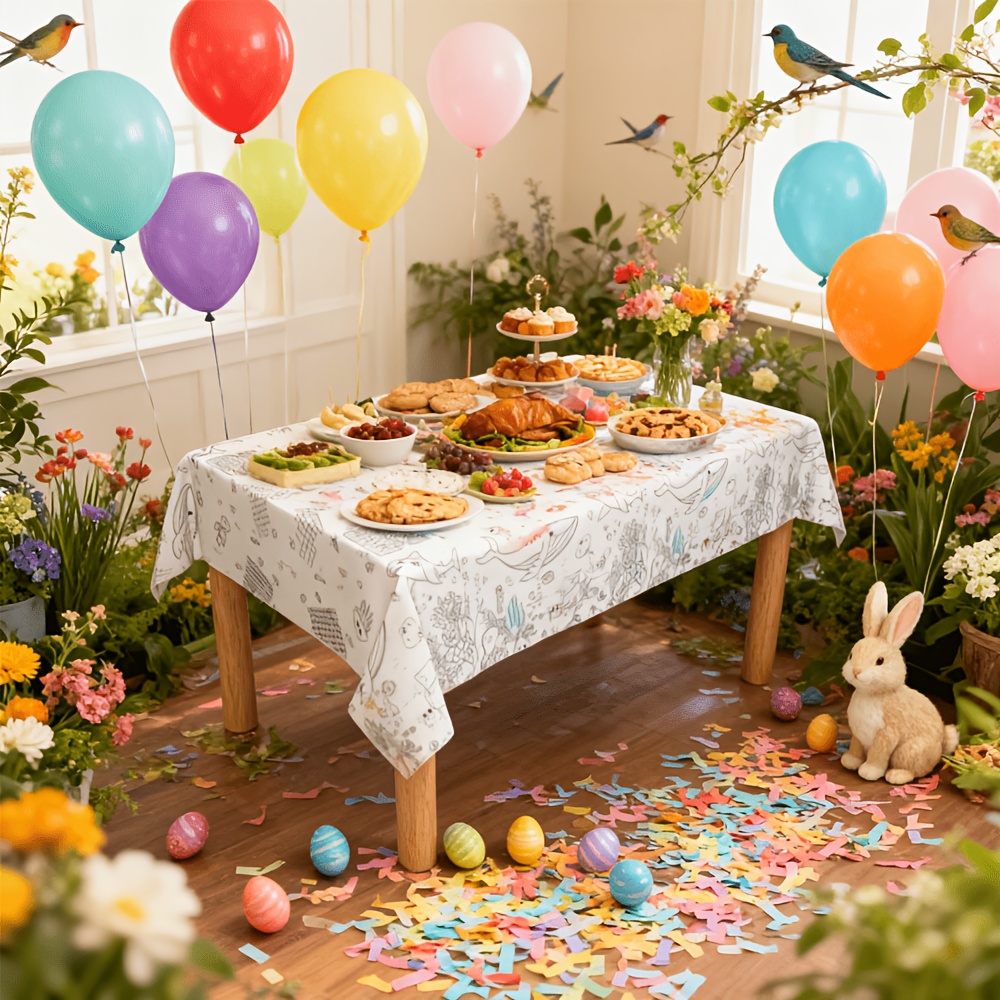 Kids Coloring Tablecloth Dispo - Table Cloth Disposable recension och pris