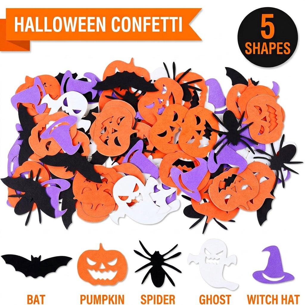 Halloween Party Decorations Co - Papercraft Supply Confetti recension och pris