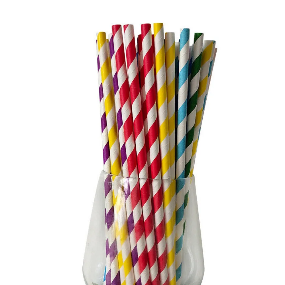 100 Bulk Packed Paper Straws P - Paper Straw Color recension och pris