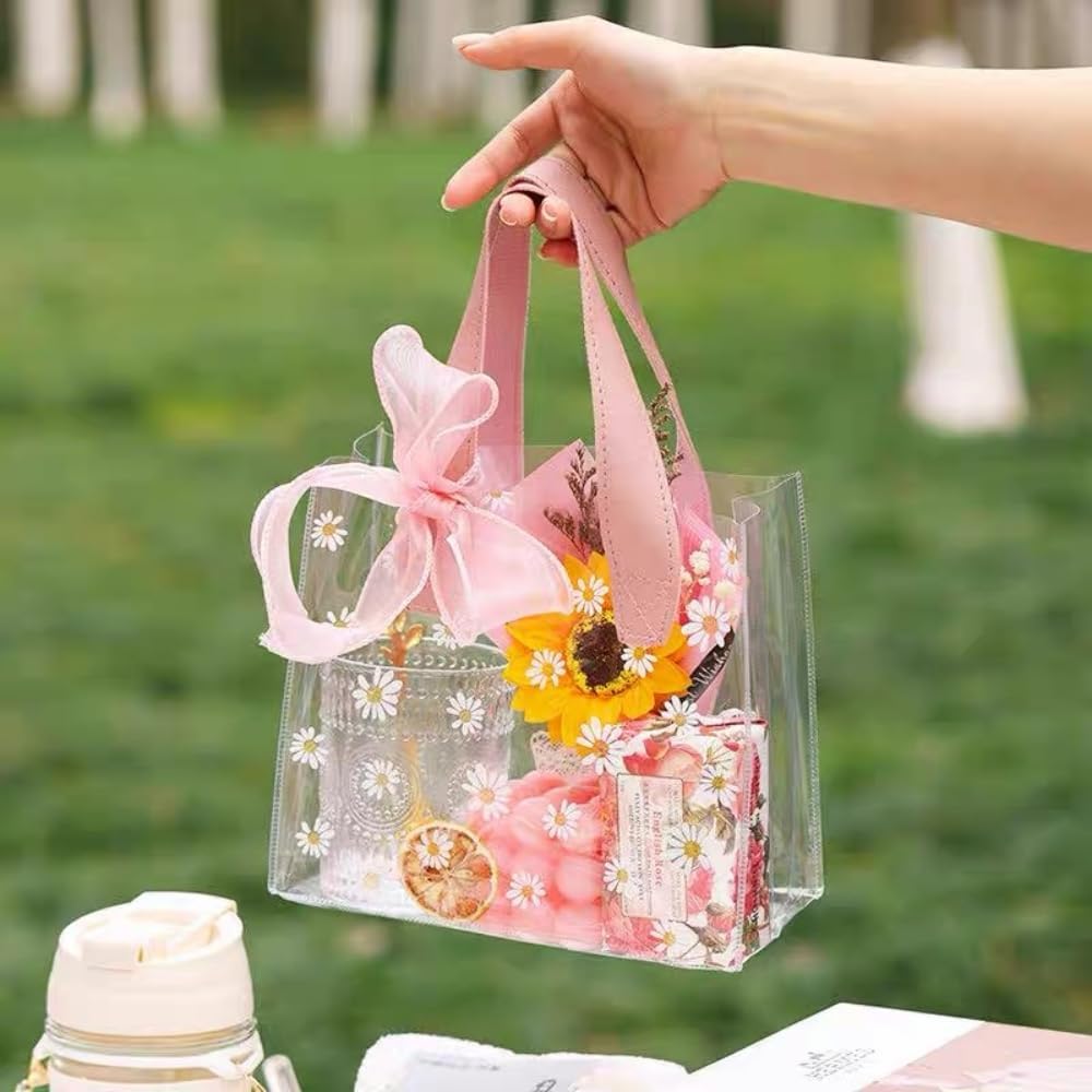 Daisy Print Clear PVC Gift Tot - Event Party Shop recension och pris