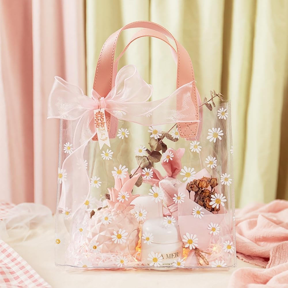 Daisy Print Clear PVC Gift Tot - Event Party Shop recension och pris