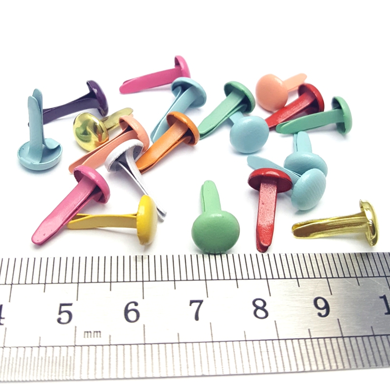 500pcs 8mm Metal Brads Scrapbo - Papercraft Supply Invitation recension och pris