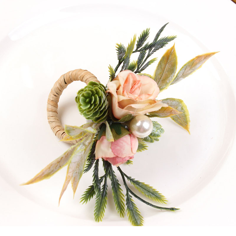 Napkin Rings Holder Rose & Pin - Party Event Supplier recension och pris
