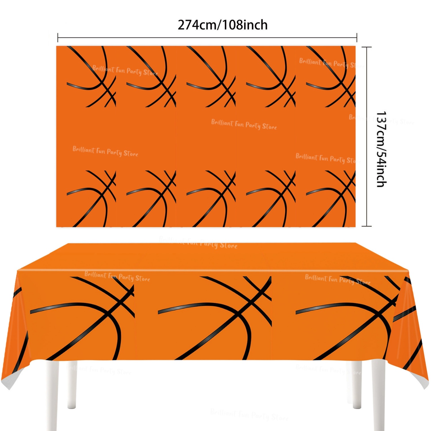 Soccer Basketball Theme Tablec - Table Cloth Disposable recension och pris
