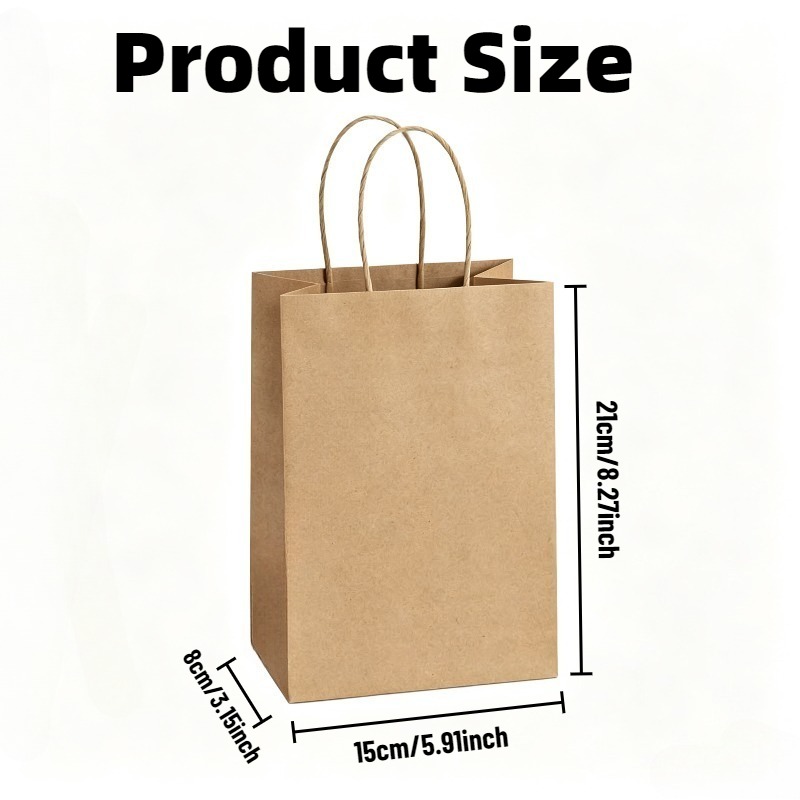 5/10PCS Brown Kraft Paper Bags - Event Party Shop recension och pris