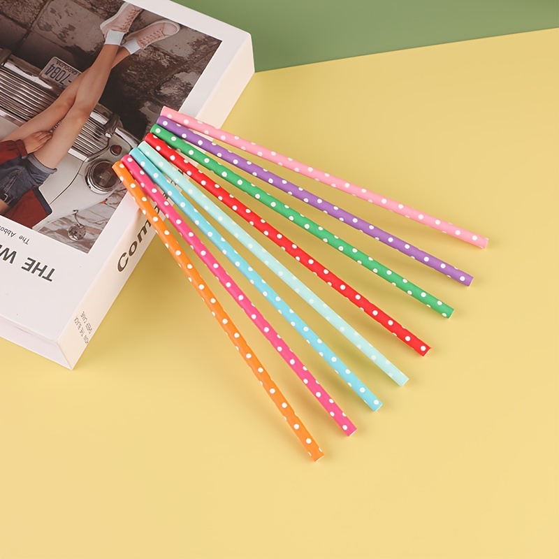 100pcs colorful disposable pap - Paper Straw Color recension och pris