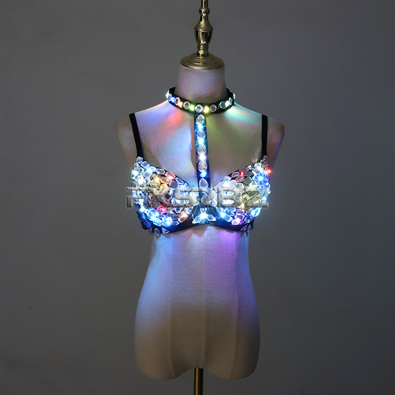 Nightclub Ds Sexy LED Bra Colo - Event Party Dj recension och pris
