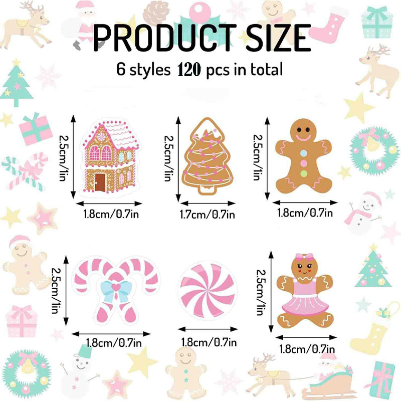 330Pcs Pink Gingerbread Christ - Papercraft Supply Confetti recension och pris