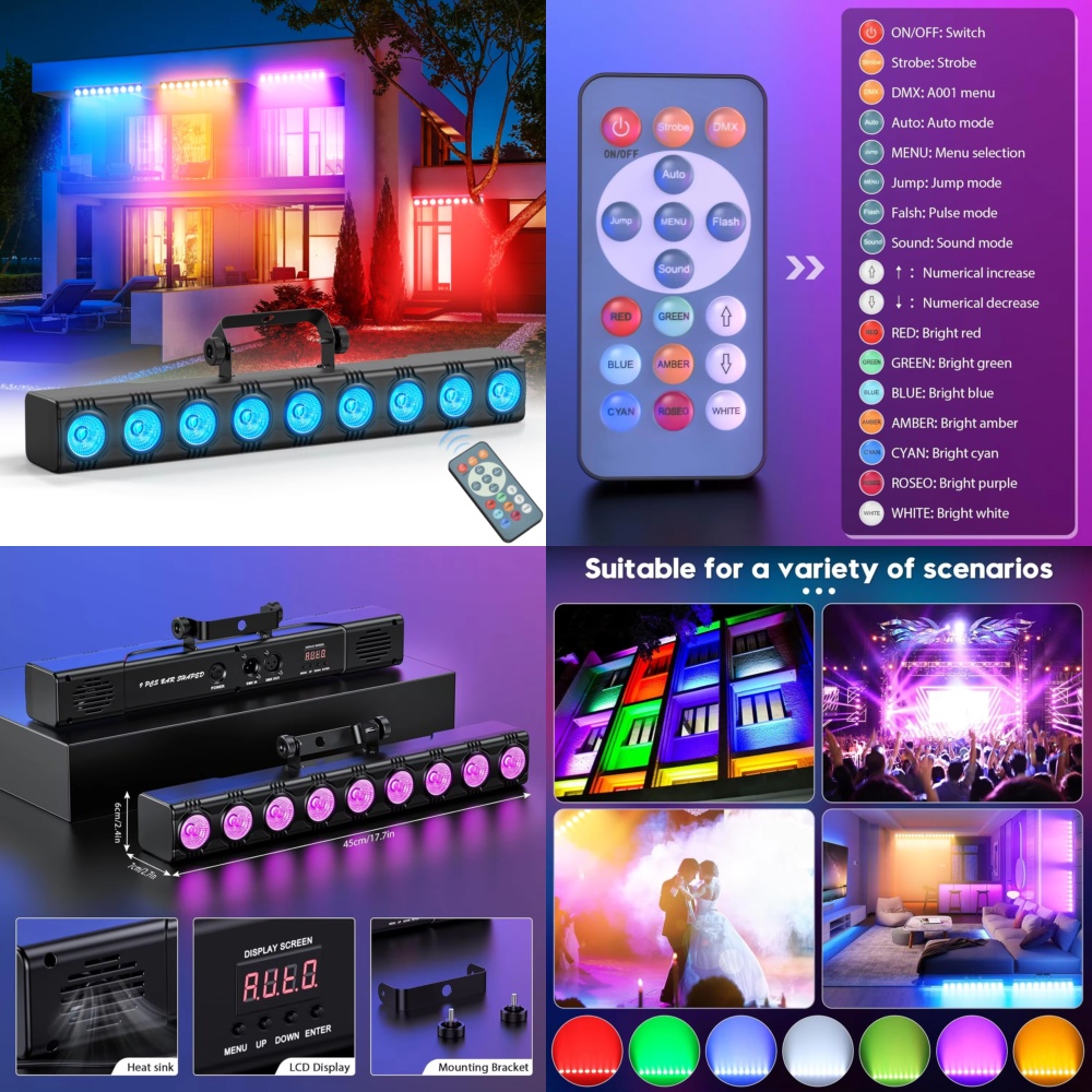 36W RGB Wall Washer Flood Ligh - Event Party Dj recension och pris