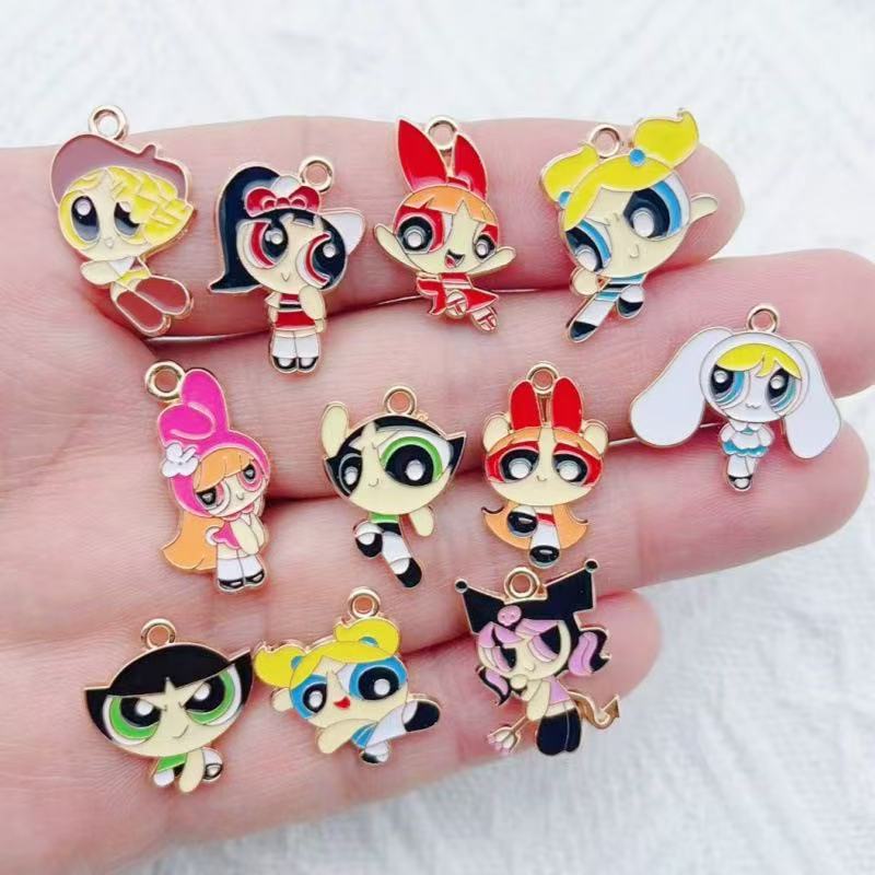 10pcs Alloy Oil-Dripping Carto - Event Party recension och pris