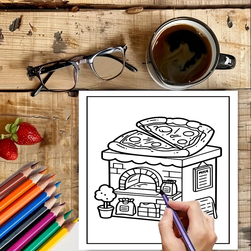 Coloring Book Little Spaces fo - Event Supplies recension och pris