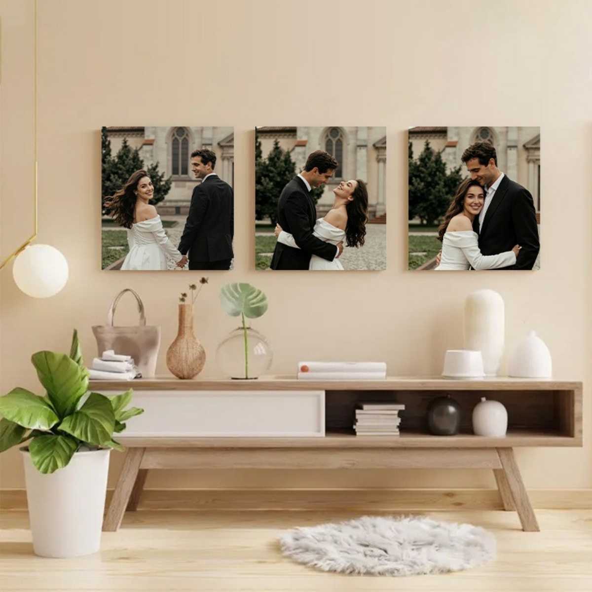 Set of 3 Custom Photo Canvas P - Eve Party recension och pris