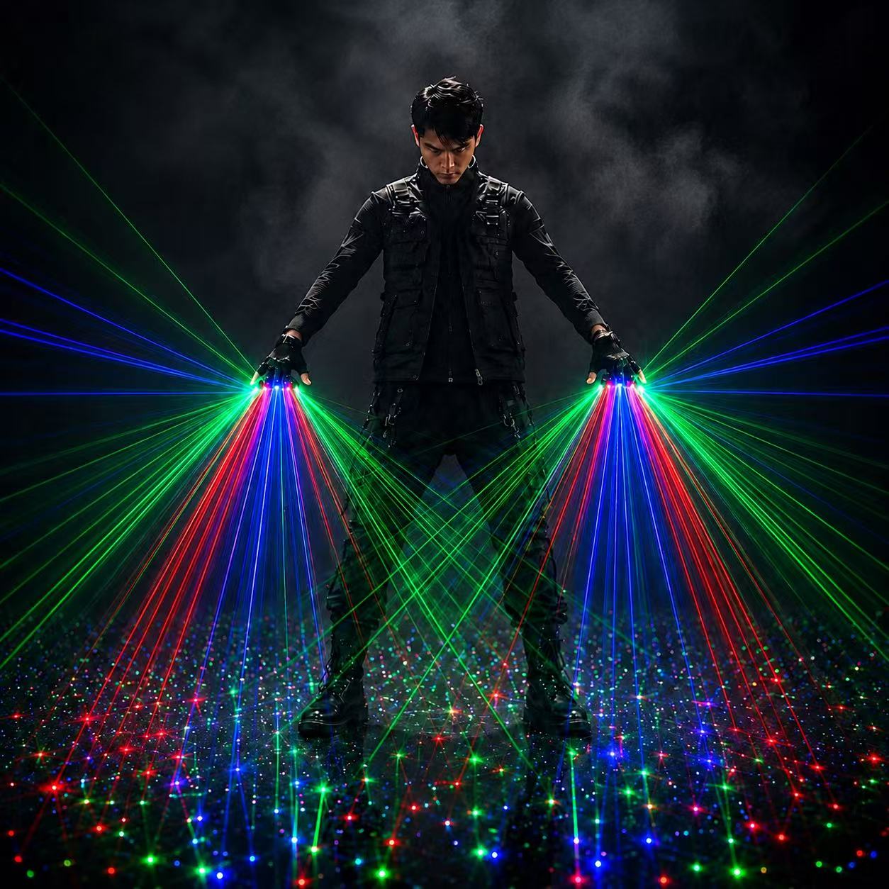 RGB Laser Gloves Rechargeable  - Event Party Dj recension och pris