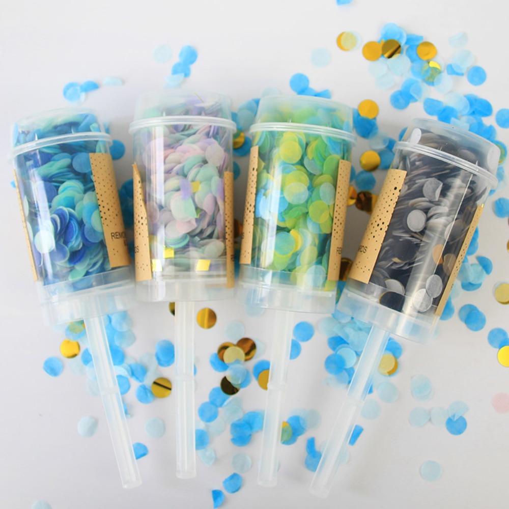 1Pcs Pastel Birthday Exploding - Confetti Cannon Tube recension och pris