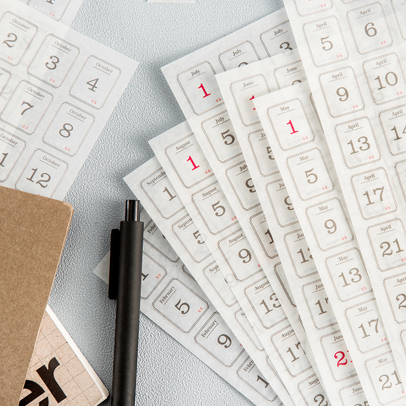 Calendar Sticker 365 day date  - Event Support recension och pris