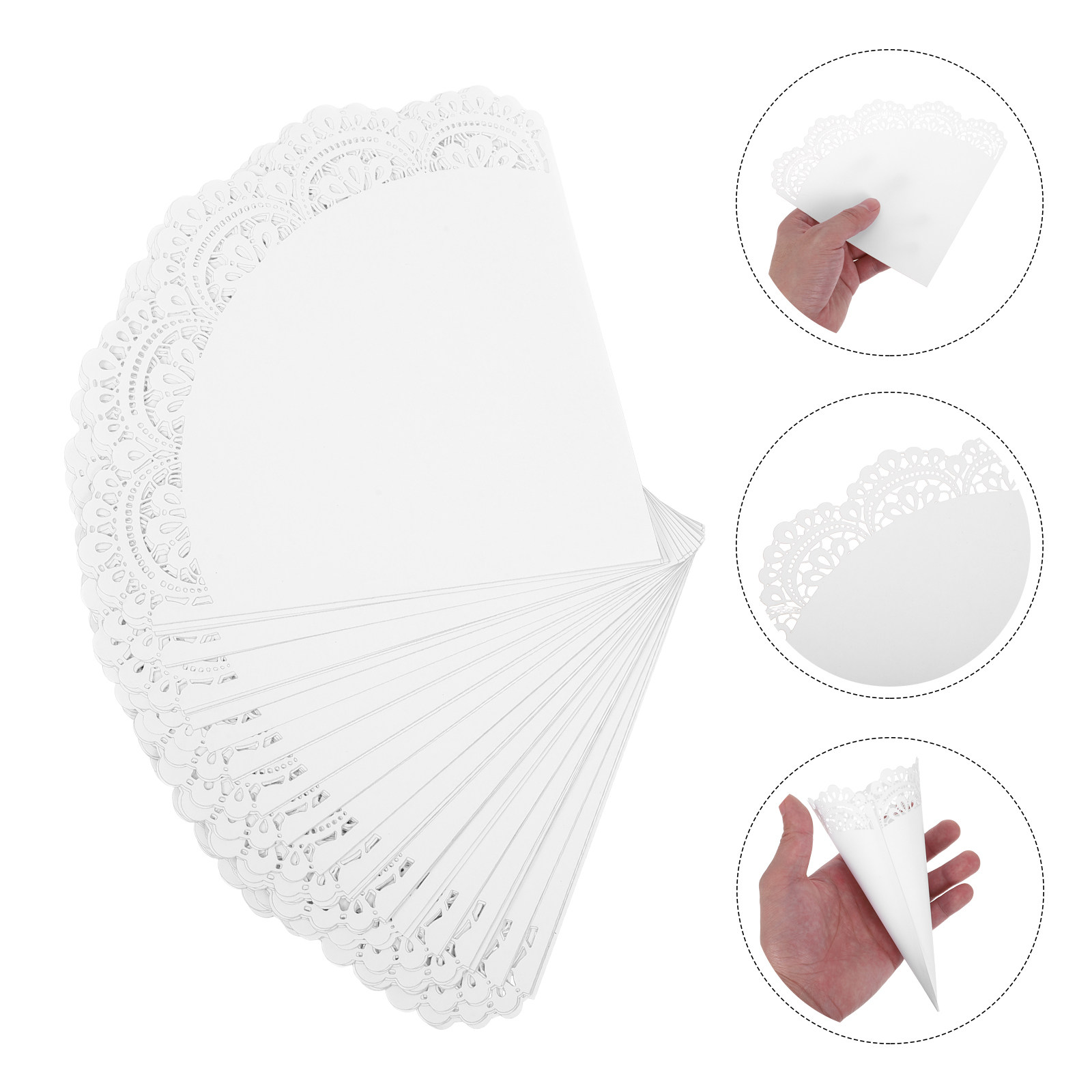 50pcs Wedding Confetti Cones H - Papercraft Supply Confetti recension och pris