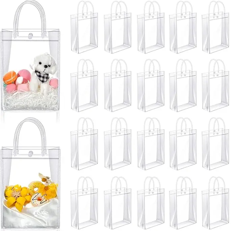 Clear PVC Gift Bags with Handl - Event Party Shop recension och pris