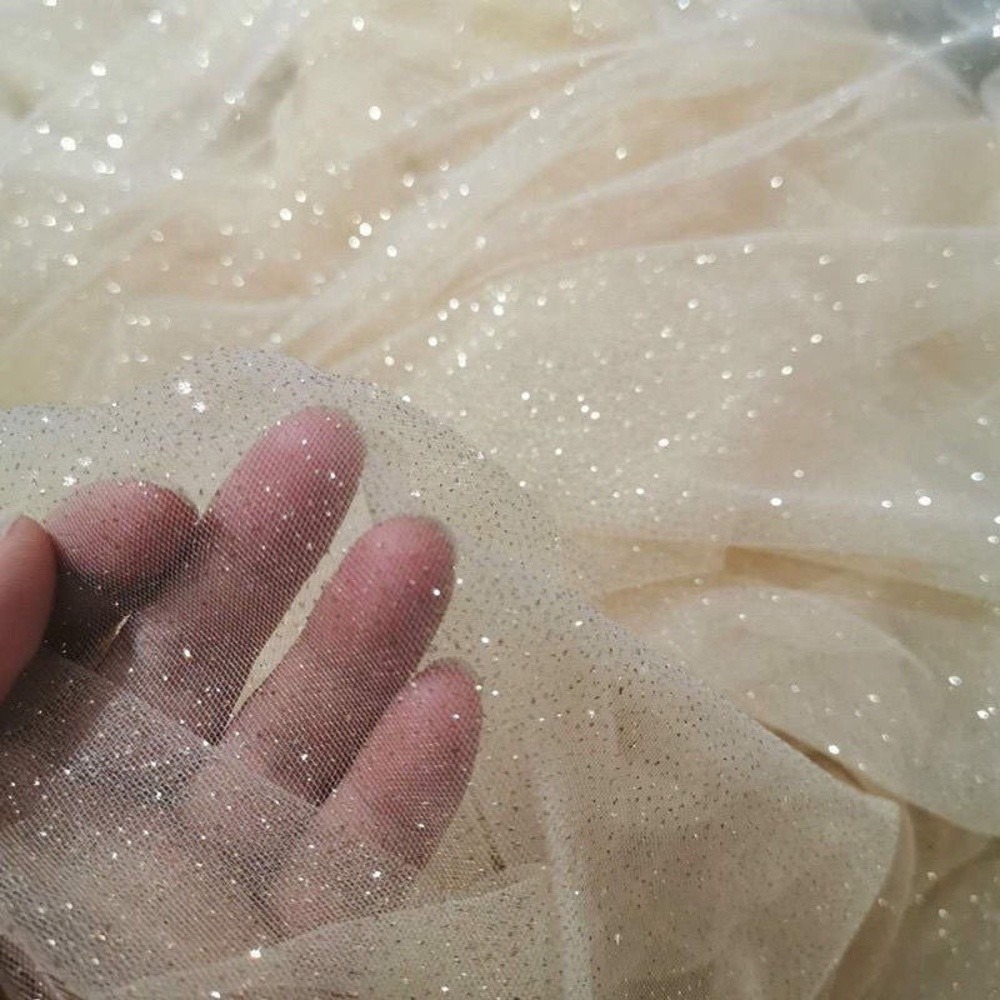 New 45cmX150cm Mesh Sparkle Fa - Glitter Tablecloth recension och pris