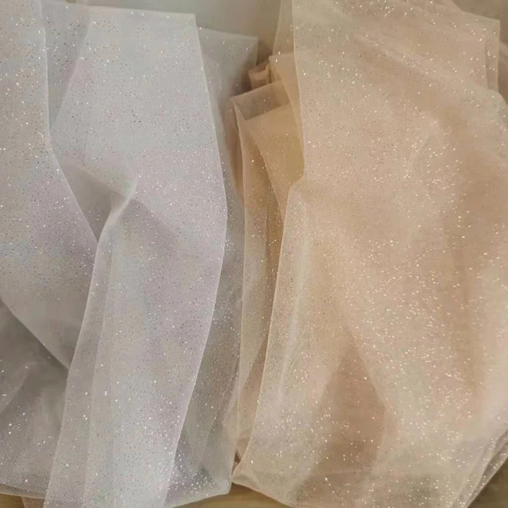 New 45cmX150cm Mesh Sparkle Fa - Glitter Tablecloth recension och pris