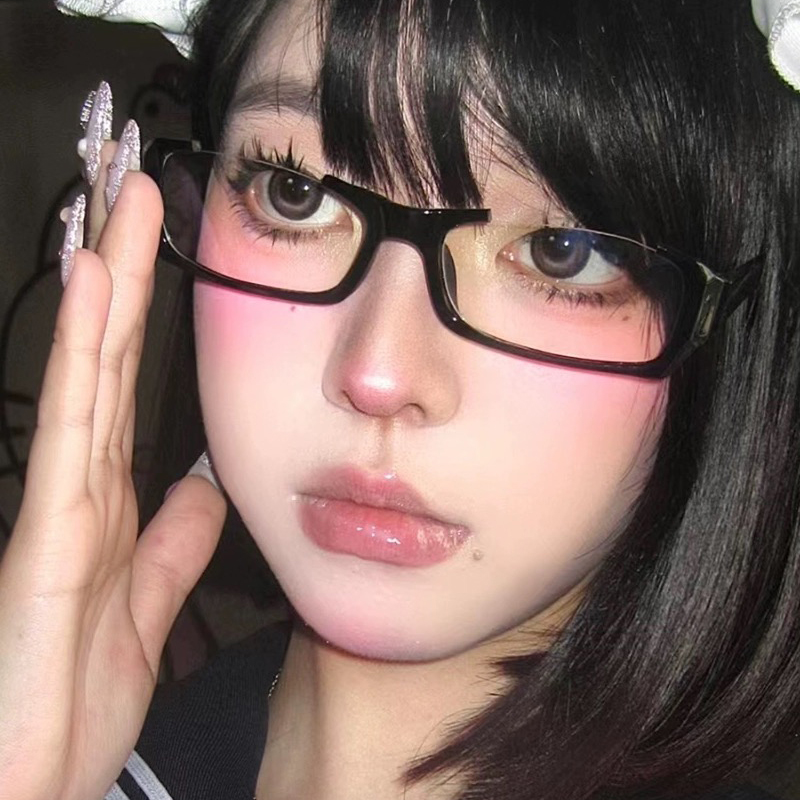 Y2K Black Half Frame Glasses W - Photo Booth Frame recension och pris