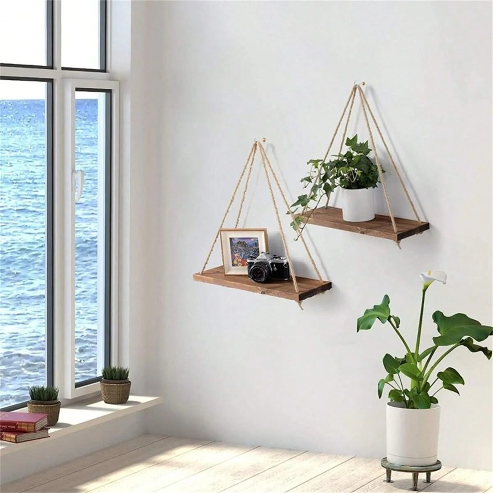 1pc Wood Hanging Shelve Swing  - Flower Wall Panel recension och pris