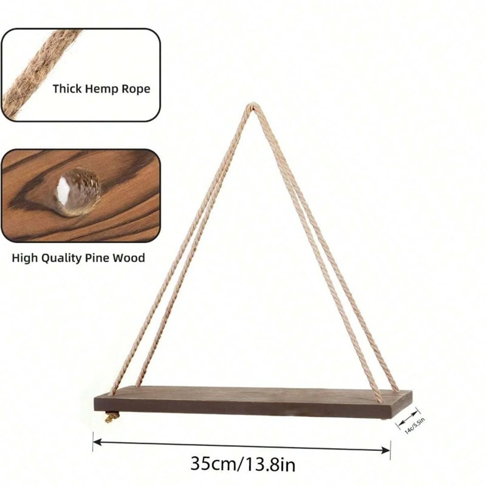 1pc Wood Hanging Shelve Swing  - Flower Wall Panel recension och pris