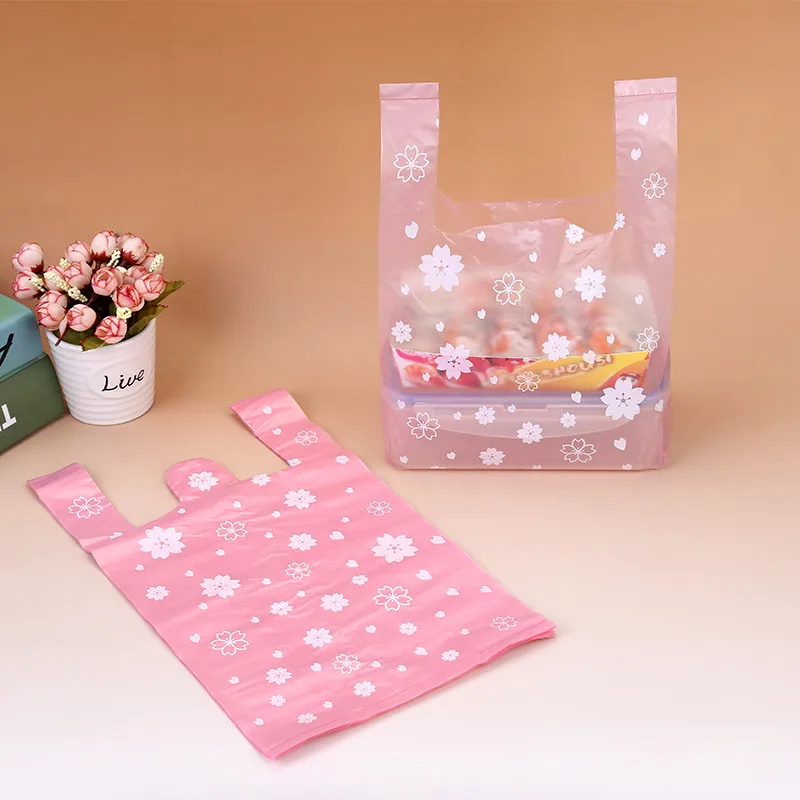 100Pcs/bag Pink Sakura Vest Ba - Event Party Shop recension och pris
