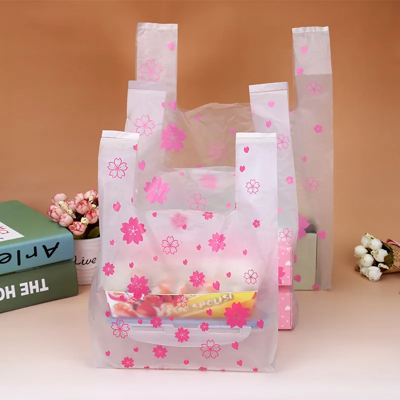 100Pcs/bag Pink Sakura Vest Ba - Event Party Shop recension och pris