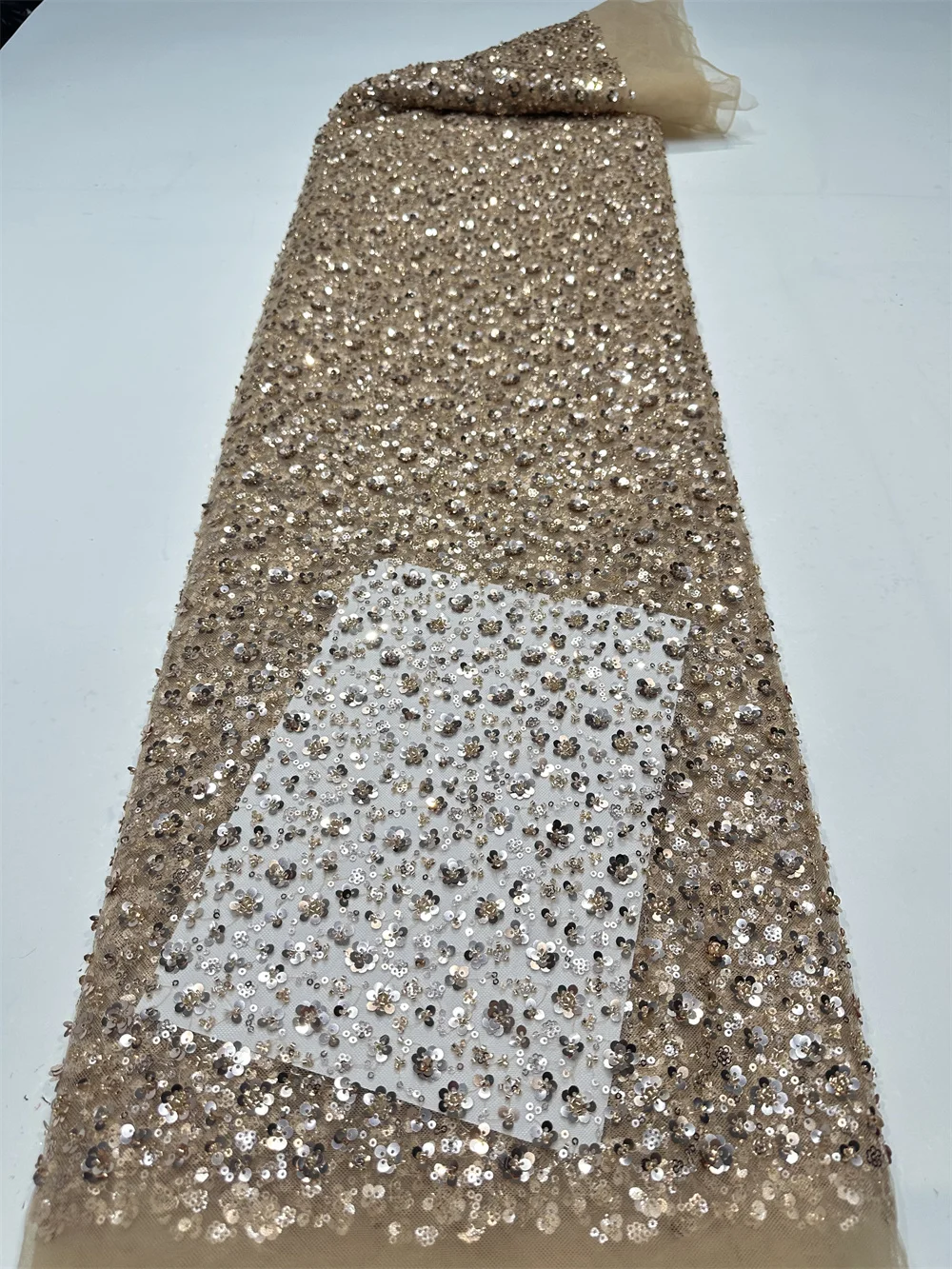 African Lace Fabric 2026 Gold  - Glitter Tablecloth recension och pris