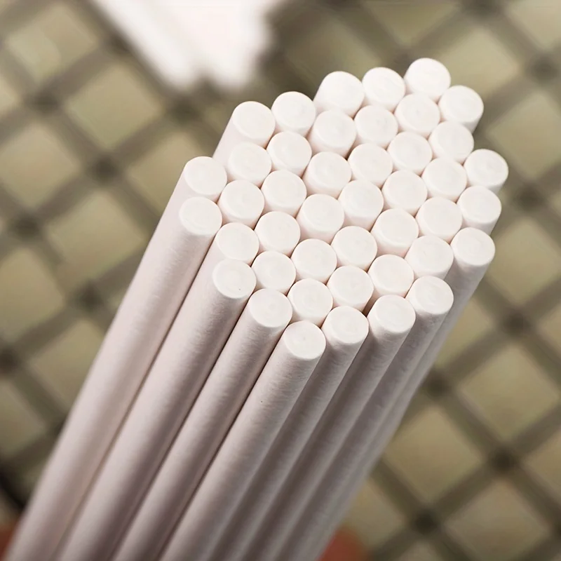 100pcs, Disposable White Kraft - Paper Straw Color recension och pris