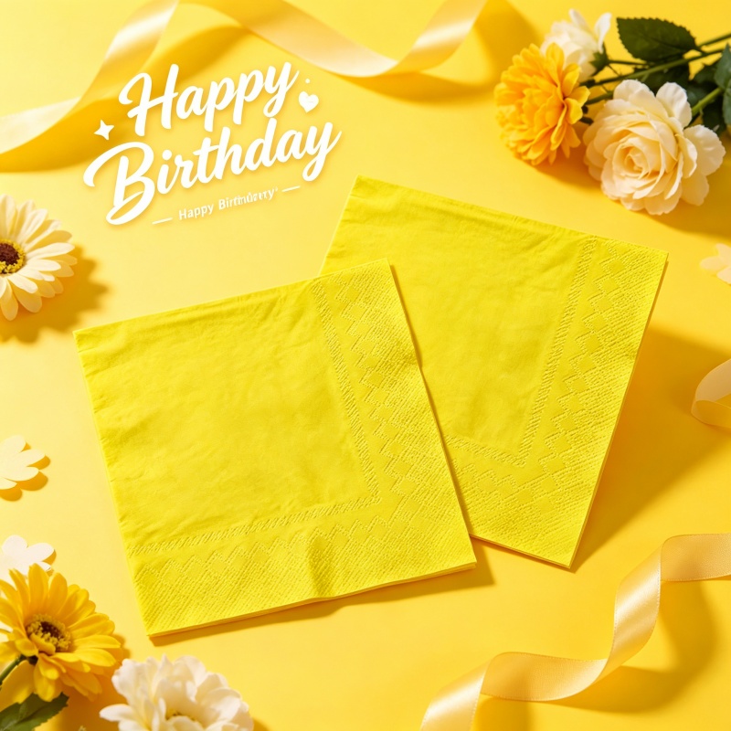 Yellow Tablecloth Napkin Set P - Table Cloth Disposable recension och pris