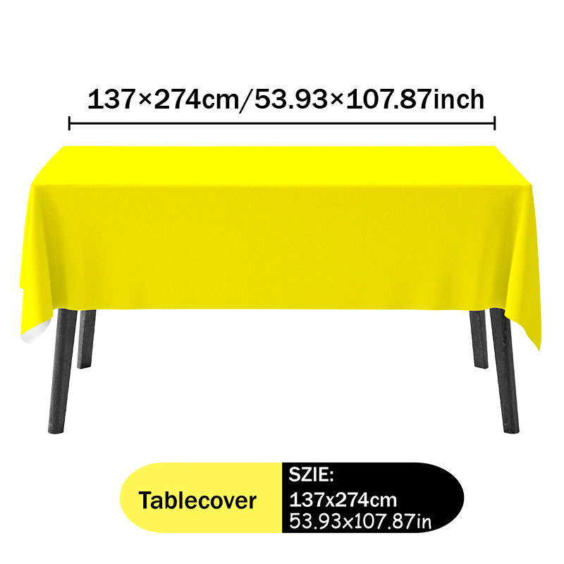 Yellow Tablecloth Napkin Set P - Table Cloth Disposable recension och pris