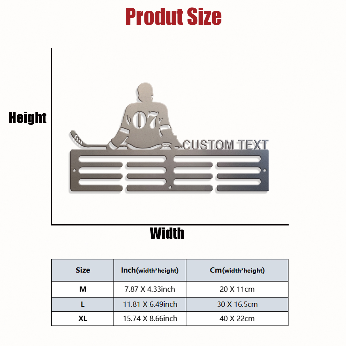 1pc Custom ice hockey metal me - Eve Party recension och pris