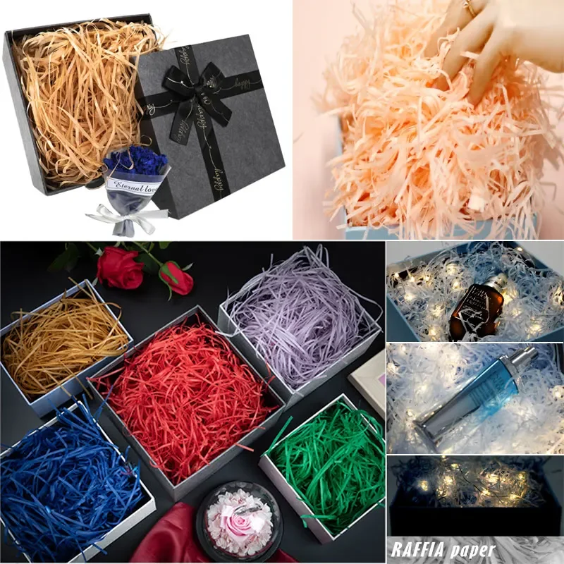 100g raffi Colorful Shredded C - Paper Straw Color recension och pris