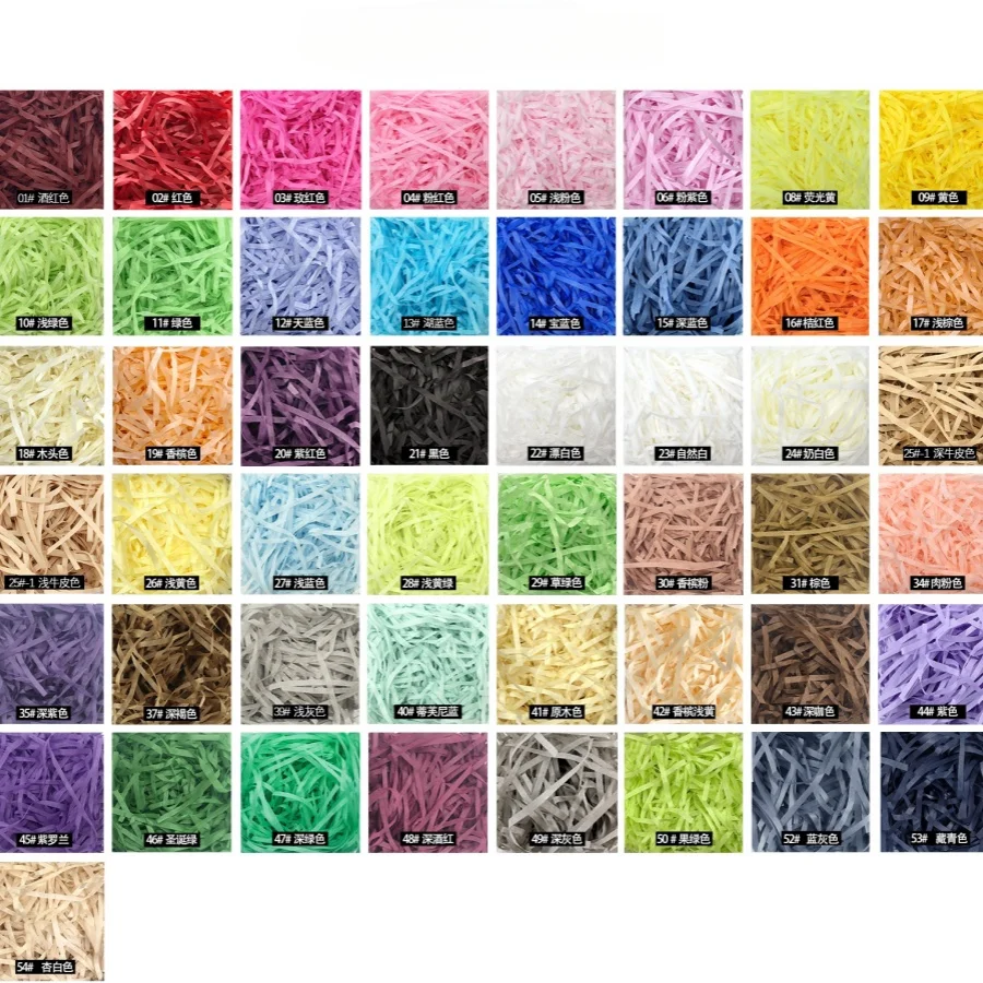 100g raffi Colorful Shredded C - Paper Straw Color recension och pris