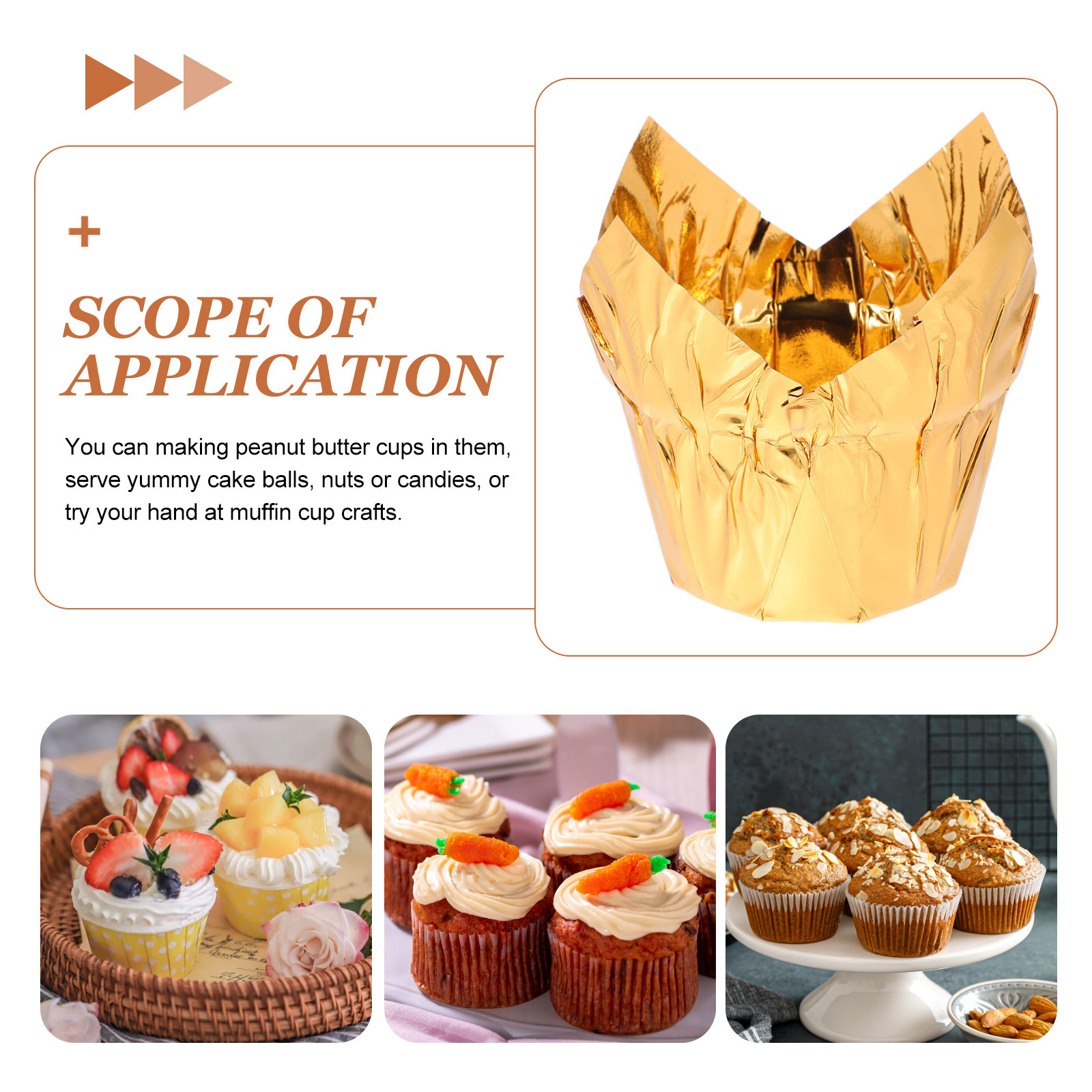 50Pcs Premium Paper Cake Cups  - Plastic Cup 50Pcs recension och pris