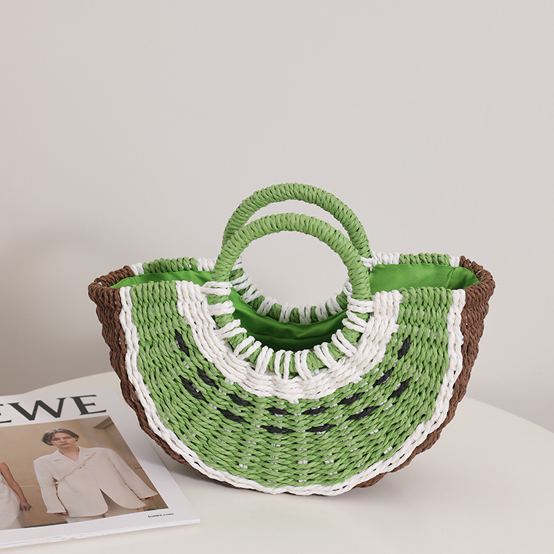 Cute Watermelon Straw Bag Cand - Paper Straw Color recension och pris